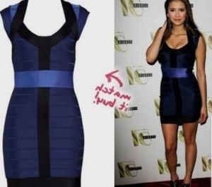 Blue Bandage Dress